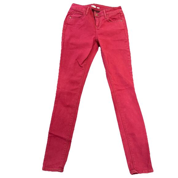 Old Navy The Rockstar Super Skinny Red Jeans, Size 2 Jegging - Picture 2 of 16